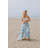 Chanyah Striped Organic Turkish Cotton Bath & Beach Towel with Terry on One Side, 68" x 37"-1137363511