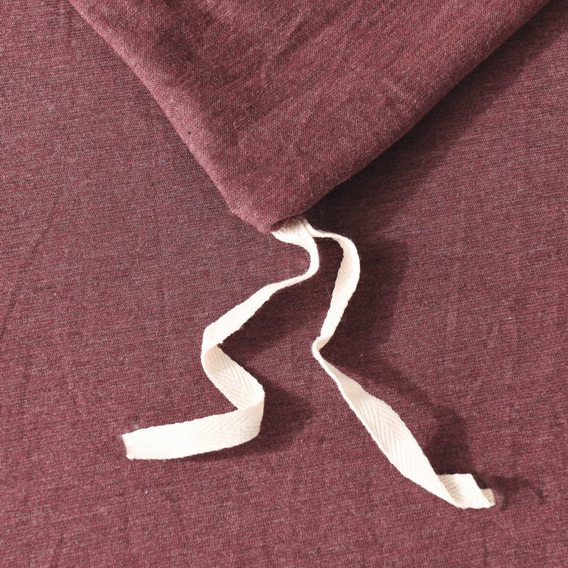 Ensemble de housse de couette en coton jersey, Housse de couette très grand + 2 très grandes ta, Rouge