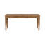 Table basse de patio en bois d'acacia avec pattes sculptées Parker