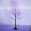 3 arbres avec lumières mauves - arbres artificiels noirs de 4 pi, 5 pi, 6 pi pour la décoration intérieure de maison hantée, matériau de support ignifuge, centre de table