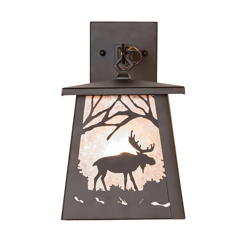 1 - Light Armed Sconce, Silver, Oil Rubbed Bronze