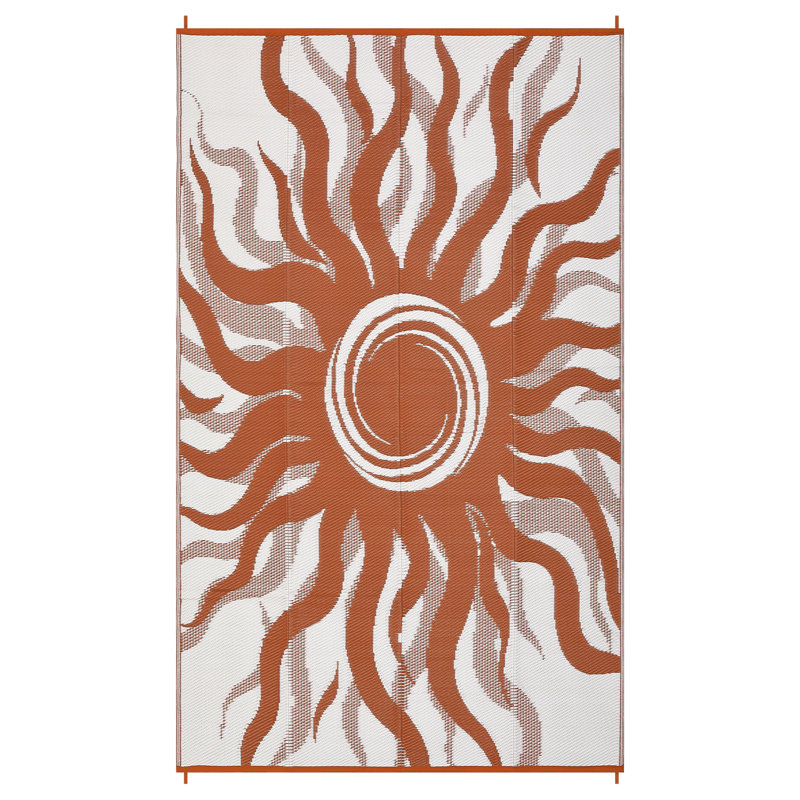 Area Rugs Waterproof Outdoor Rug Vintage Outdoor Furniture Patio Plastic Rugs for Backyard Deck Camping Balcony Beach, Red