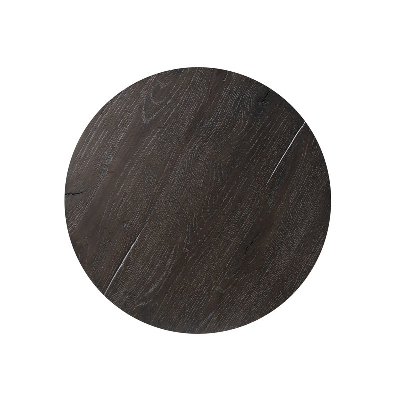 Cooper Solid Wood End Table, Smoked Black