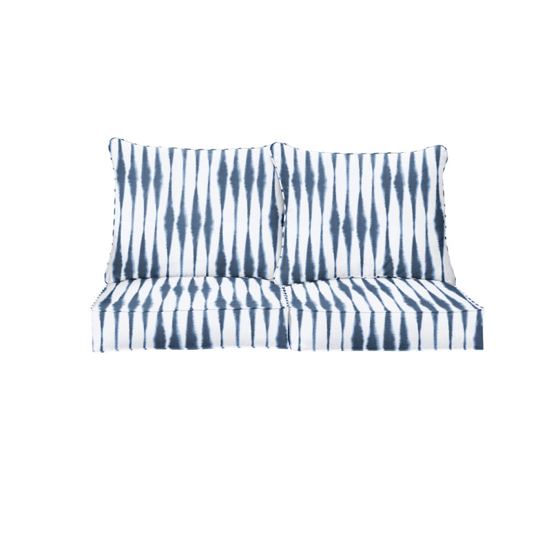 Rialto Outdoor 5'' Loveseat Seat / Back Cushion, 23" W x 25" D