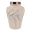 Pot contemporain sculpté ondulé avec couvercle métallique-1846889019