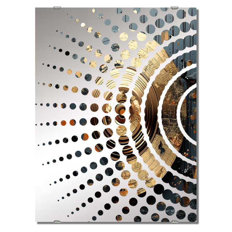 Nere - Décoration murale miroir pour disques vinyles MIR136806, 40 po x 30 po