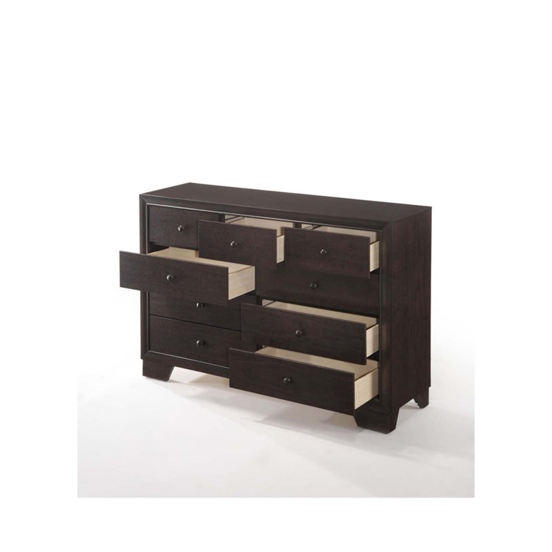 Commode 9 tiroirs Madison, finition espresso