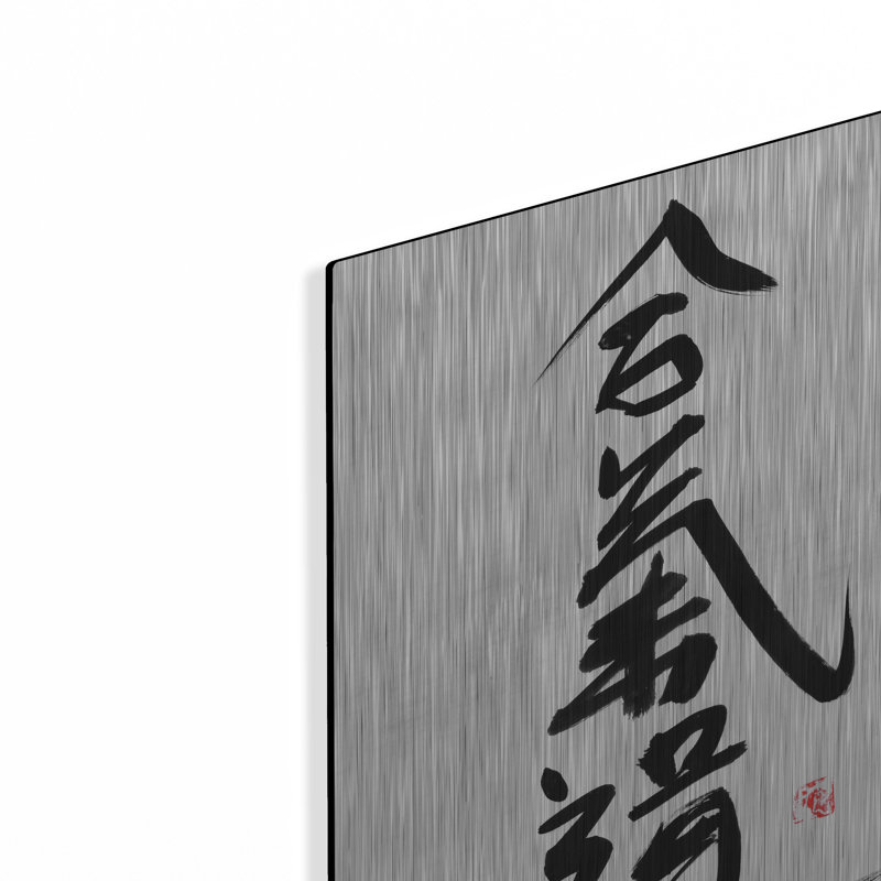 «Aikido» par Pechane, art mural en métal, H 16 po x l 12 po