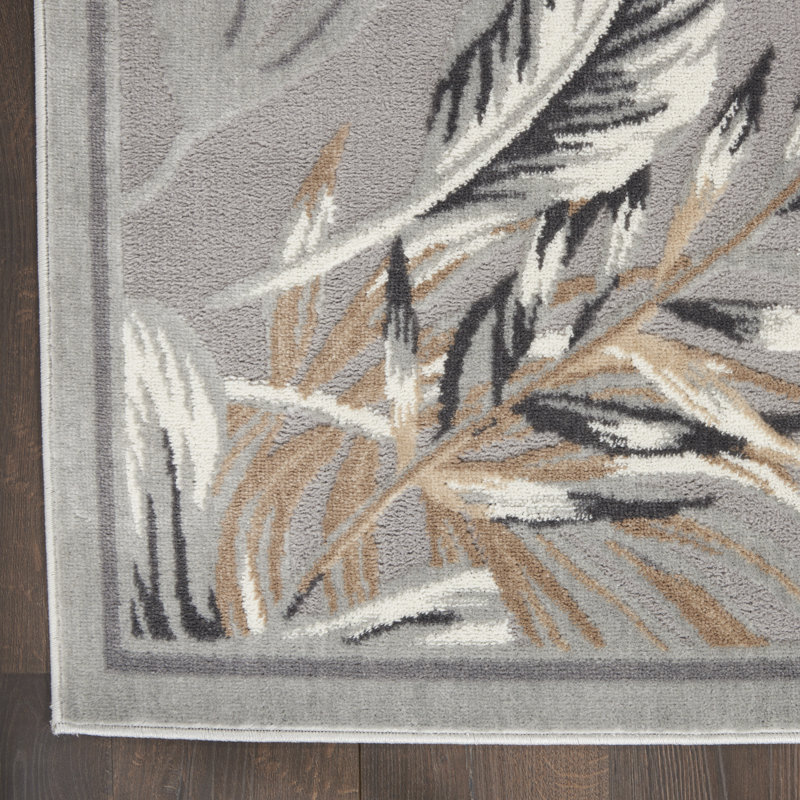 Tapis gris Braegger, Rectangle 7 pi 10 po x 9 pi 10 po