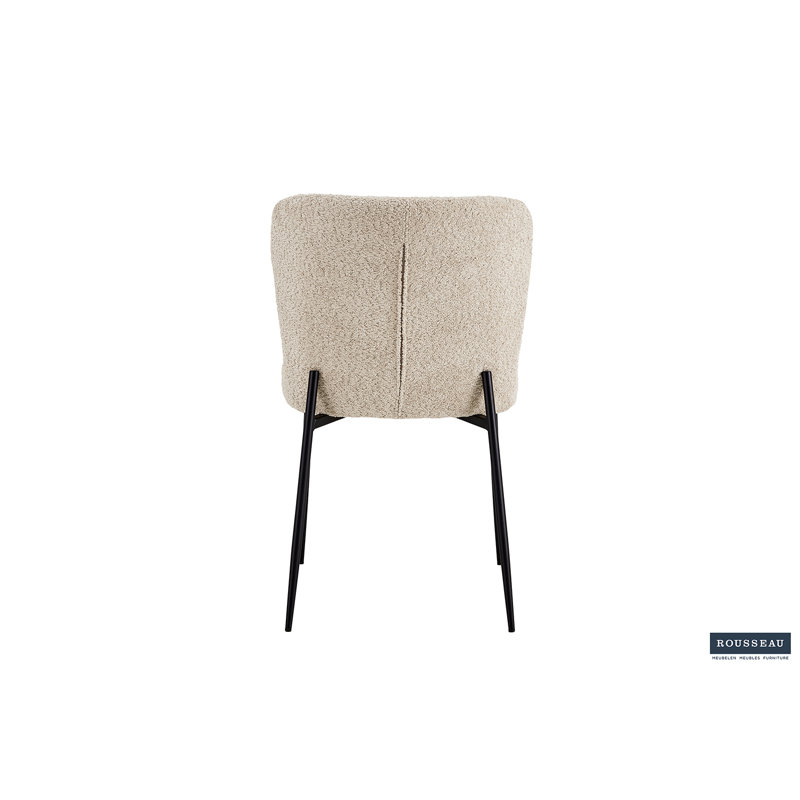 Skudeneshavn Tufted Polyester Side Chair, Beige