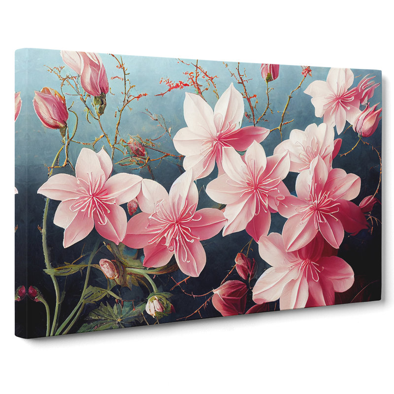 Desirable Flowers - Wrapped Canvas, 35cm H x 50cm W x 3cm D