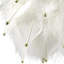 Feathers With Bead Accents Christmas Ball Ornament - 5" - White