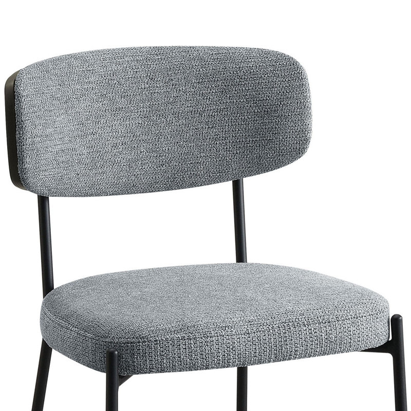 Tabouret de bar Kiril (ensemble de 2), Gris, Tabouret de comptoir (siège d'une hauteur de 24 p