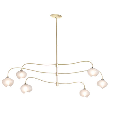Ume 6 - Light Unique Tiered Chandelier