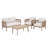 4-Person Outdoor Seating Group with Cushions