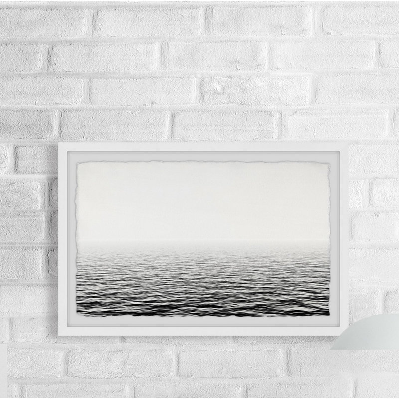 Colourless Sea - Single Picture Frame Print, 20cm H x 30cm W x 3.81cm D