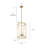 Conlyn 4 - Light 11.2'' W Copper Lantern Rectangle Dining Room Pendant UL Certified-1430207745-1430207744