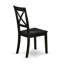 Ensemble de table de salle à manger 5 pièces moderne comprenant une table rectangulaire en bois et 4 chaises de salle à manger, 36 po x 60 po, noir-2111599516-2014762490