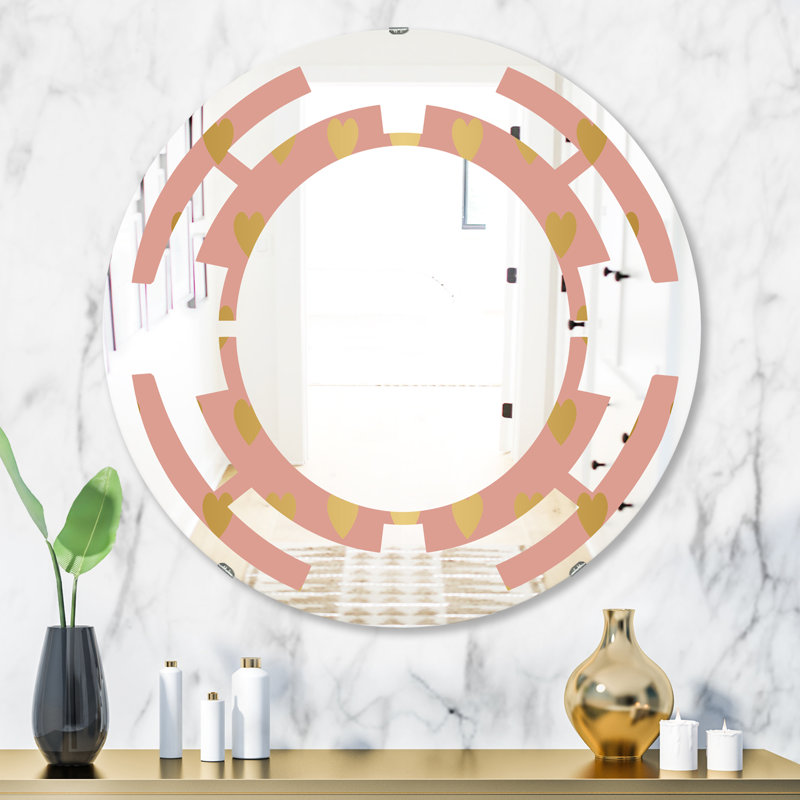 Miroir mural Space Hearts, 31,5 po x 31,5 po