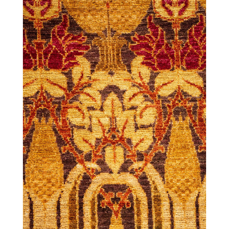 Tapis noué à la main Tibbits, unique en son genre - beige