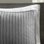 Courtepointe simple / simple TG en gris - 2 pièces, réversible avec rembourrage en coton, microfibre, ensemble de pièces pour réduire le taux de Cholestérols réversible, rembourré, augmente l'énergie-119449032-119449033