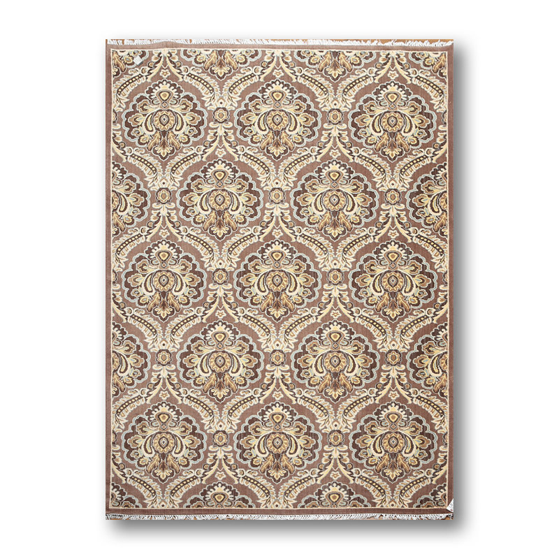 Tapis brun/beige laine Ratner