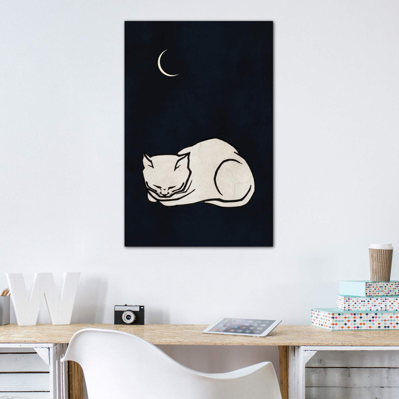 Cozy Dreams par Kubistika - impression d'art graphique, Toile tendue, Pas de tapis, H 60 po x l 40po x P 1,5 po