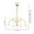 Bradrick 6 - Light Sputnik Modern Linear Modern Glass Bubble Dining Chandelier