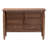 Caasi Japandi Walnut Brown Wood 6-Drawer Dresser