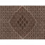 Tapis oriental rond blanc perle 7 pi 6 po x 7 pi 6 po Tabriz Mahi avec médaillon poisson