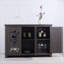 Buffet avec 3 portes en miroir et tablettes réglables-803344788