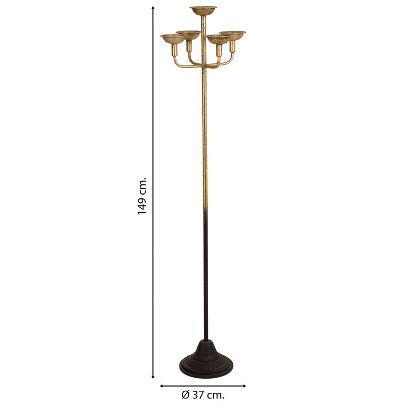 Metal Floor Candelabra