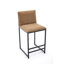 2 tabourets de bar à hauteur de comptoir, chaises de café rembourrées en lin, repose-pieds et structure en métal pour tabourets de cuisine et de salle à manger (de 2), espace-1946304053