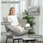 Fauteuil Lazy, fauteuil d'appoint rembourré en tissu avec poches latérales-1330097931
