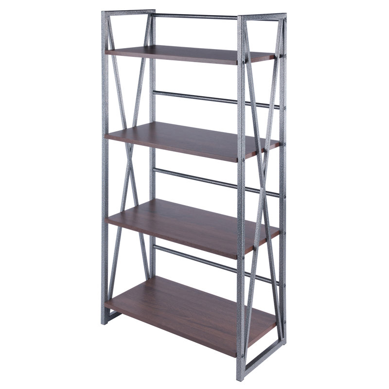 Metal Shelving Unit, (4 Shelves) 48.43" H x 24.8" W x 11.97" D
