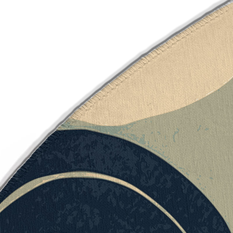 Spirited Line Indoor And Outdoor Area Rug, Round 5'
