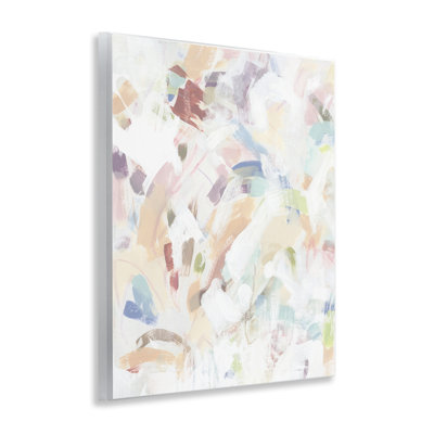 «Pastel Candy Scrape», plaque murale abstraite, design par June Erica Vess