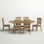 Ensemble de salle à manger extensible en bois massif 7 pièces Averie