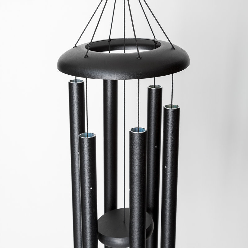 Black Aluminum 27" Outdoor Wind Chime