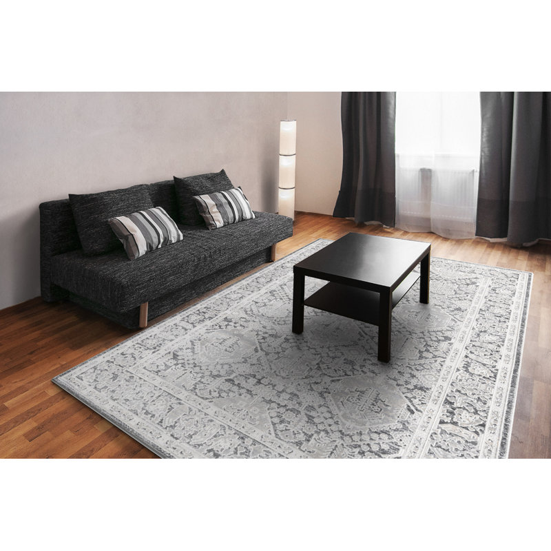 Clarissa 5.3X7 19900-190 IVORY/GREY, Rectangle 5'2" x 7'