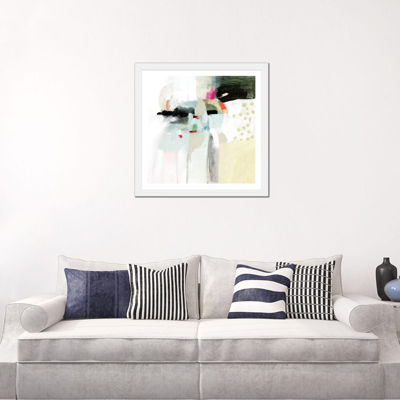 Kaleidoscope Falls II par Victoria Borges - reproduction d'art, Blanc, H 24 po x l 24 po x P 1 po, Papier encadré blanc