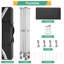 3x3m Waterproof Stable Winterproof Folding Canopy-106228484