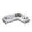 Bogumila Velvet L-Shaped Sectional Right Hand Facing