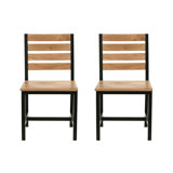 Zanyar 17.5'' H Acacia Solid Wood Side Chair