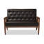 Causeuse à accoudoirs carrés 48,95 po Vanhook-1197363615