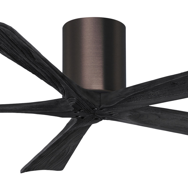 Ventilateur à pales encastré 5 pales Irene, Bronze brossé, Noir mat, Finition du boîtier du ventilateur