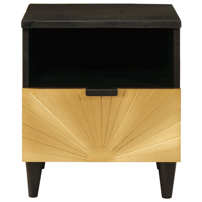 40cm W Solid Wood Bedside Table