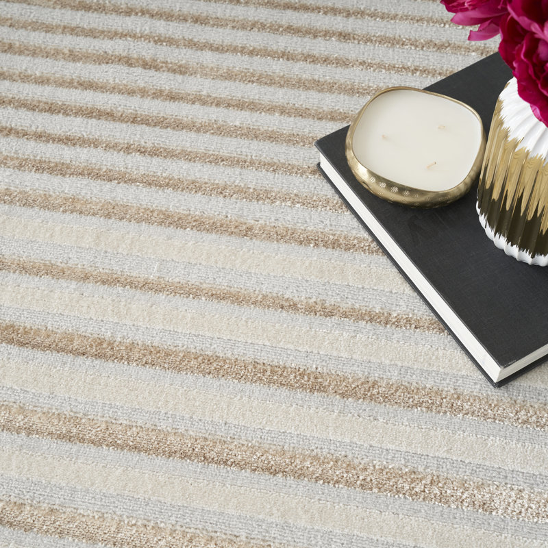 Breux Striped Area Rug, Rectangle 274 x 366cm