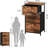 Stylish 3-Drawer Dresser with Removable Fabric Bins, Multi-Functional Storage Organizer for Bedroom, Living Room, Closet, Entryway, Hallway, Laundry Room - Wood Grain Print, Easy Assembly, Space-Savin-1524508409