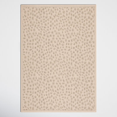 Hughie Animal Print Beige/Gold Indoor / Outdoor Area Rug -  Joss & Main, D30AD20B03CA4133ACB6935E2DAC7B14